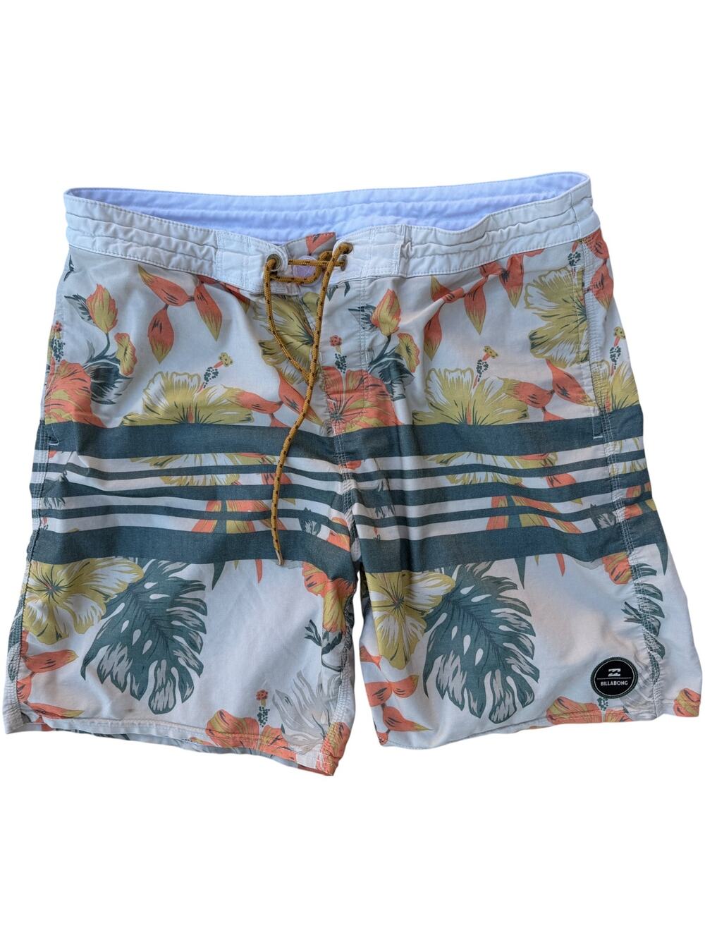 Billabong Board Shorts Mens 30 Floral Surf Swim Beach Stretch